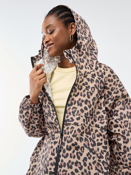 Waterafstotende regenponcho met kap en opvouwbaar ontwerp - Kiabi