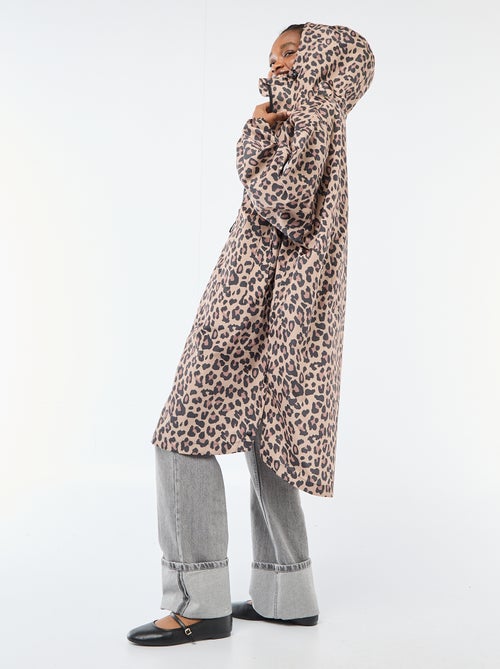 Waterafstotende regenponcho met kap en opvouwbaar ontwerp - Kiabi