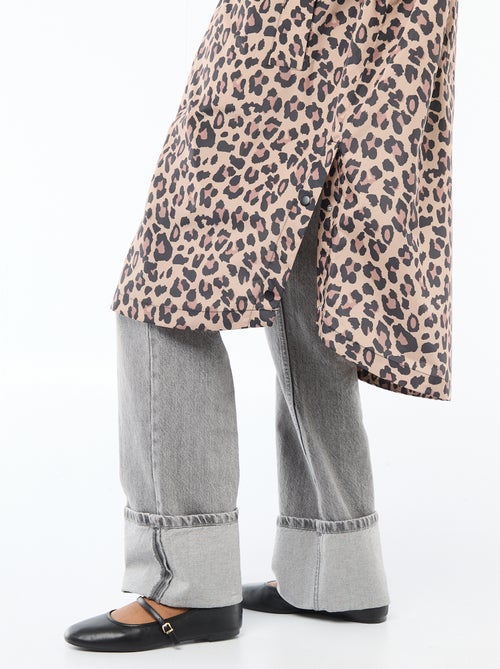 Waterafstotende regenponcho met kap en opvouwbaar ontwerp - Kiabi