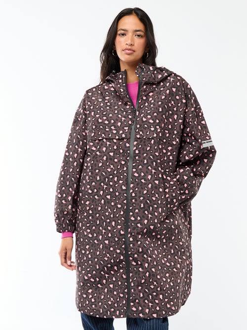 Waterafstotende regenponcho met kap en opvouwbaar ontwerp - Kiabi