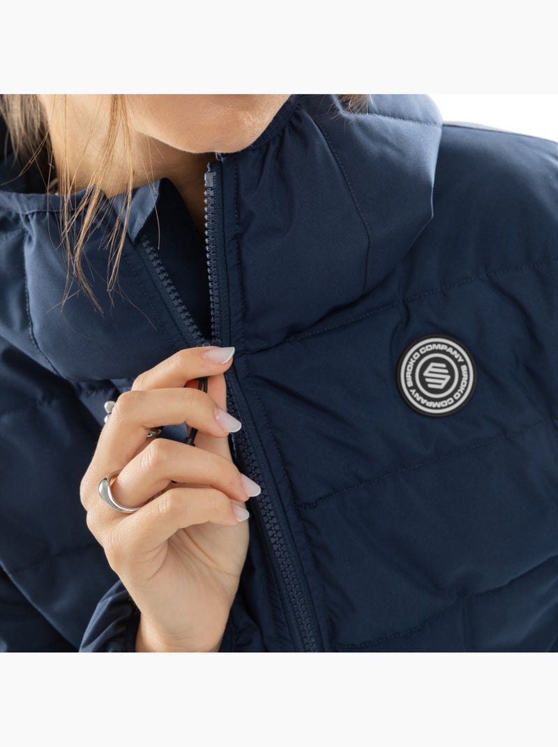 Waterbestendig puffer jack dames Blauw - Kiabi
