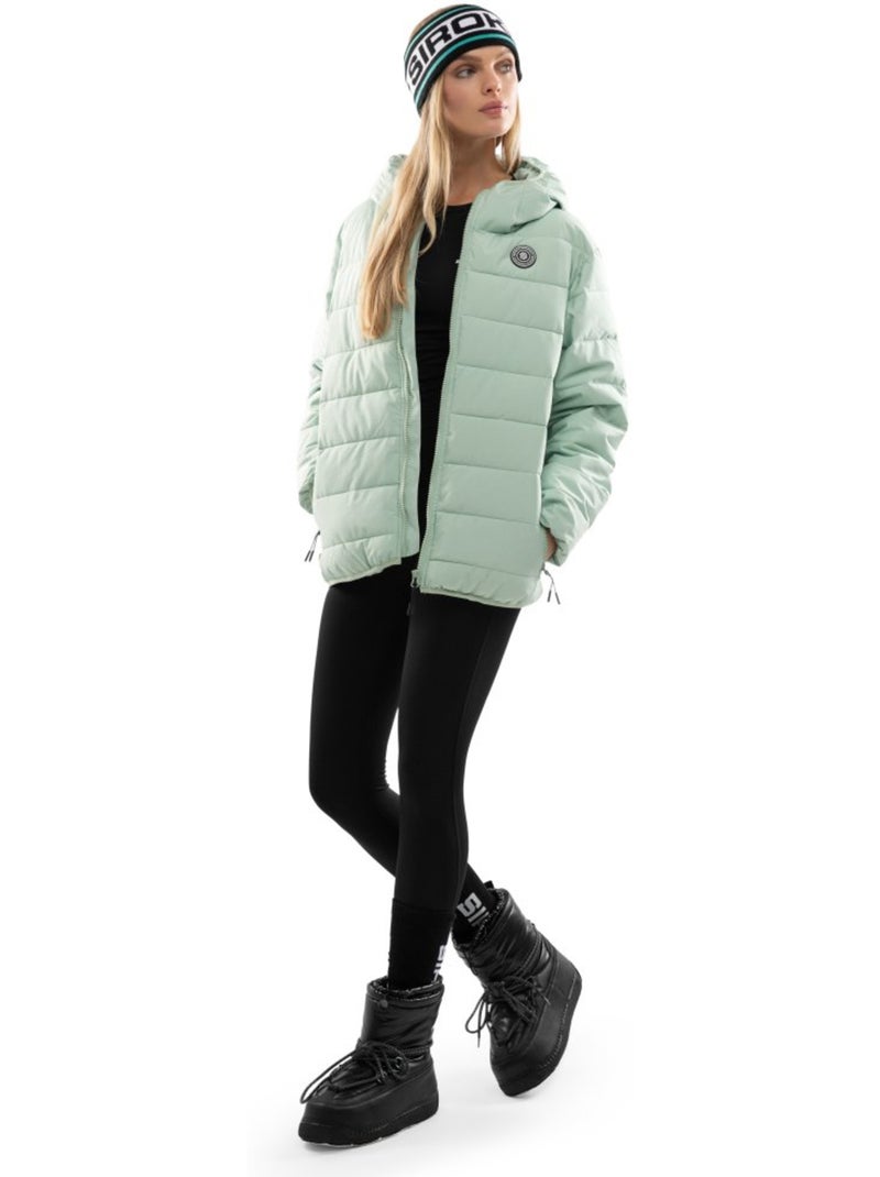 Waterbestendig puffer jack dames Groen - Kiabi