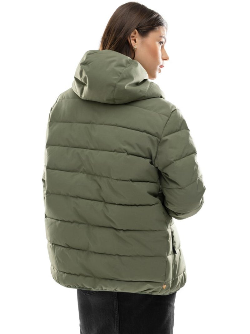 Waterbestendig puffer jack dames Groen - Kiabi