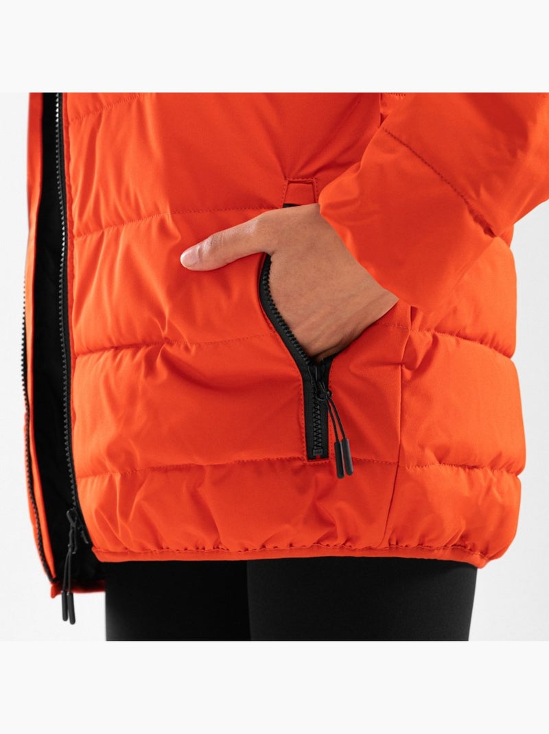Waterbestendig puffer jack dames Oranje - Kiabi