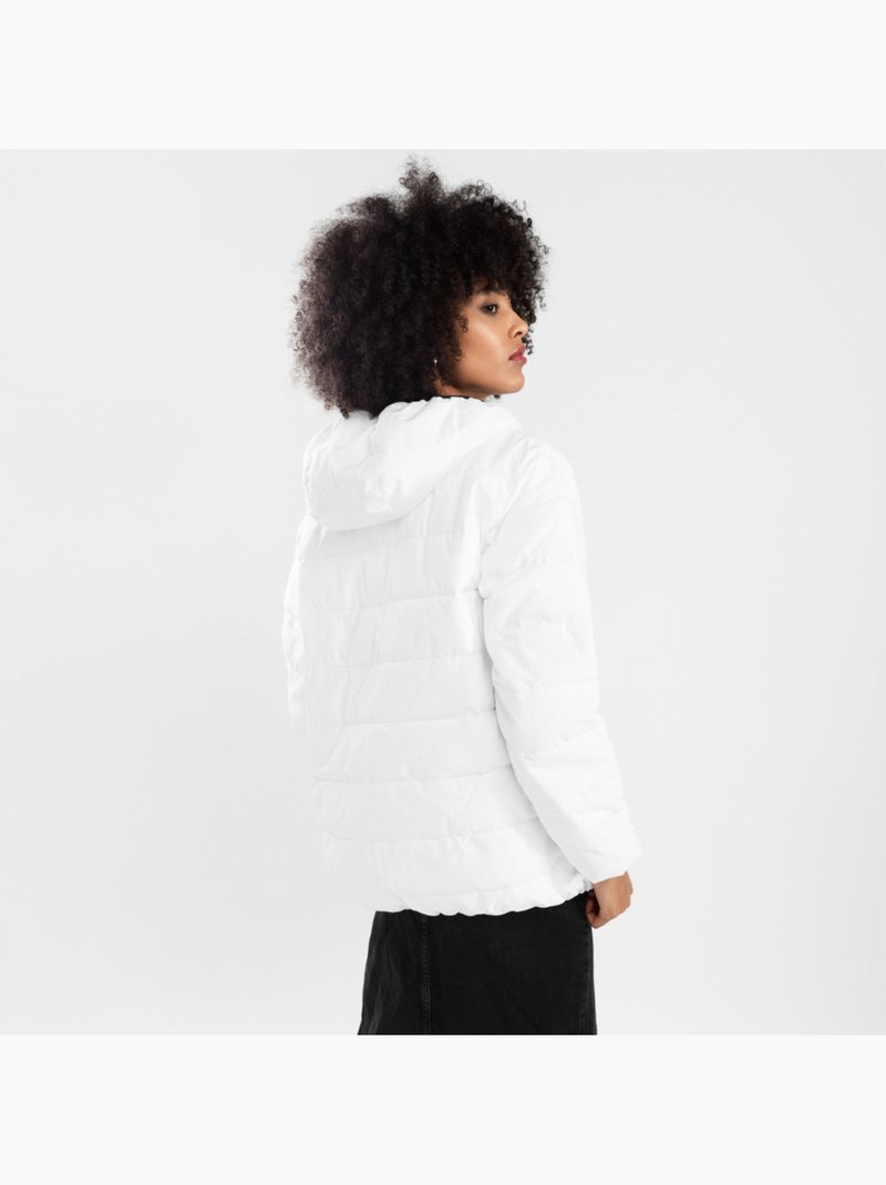 Waterbestendig puffer jack dames Wit - Kiabi