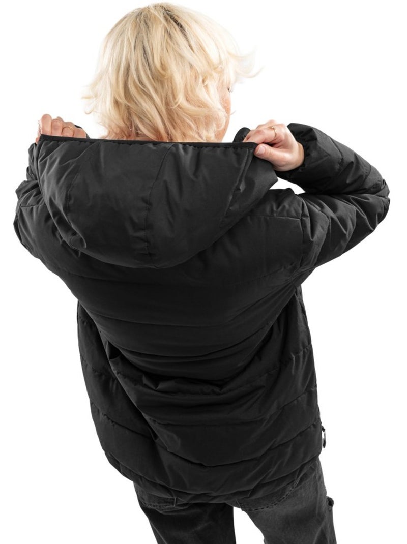 Waterbestendig puffer jack dames Zwart - Kiabi