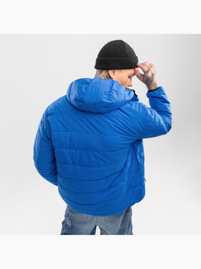 Waterbestendig puffer jack heren Blauw - Kiabi