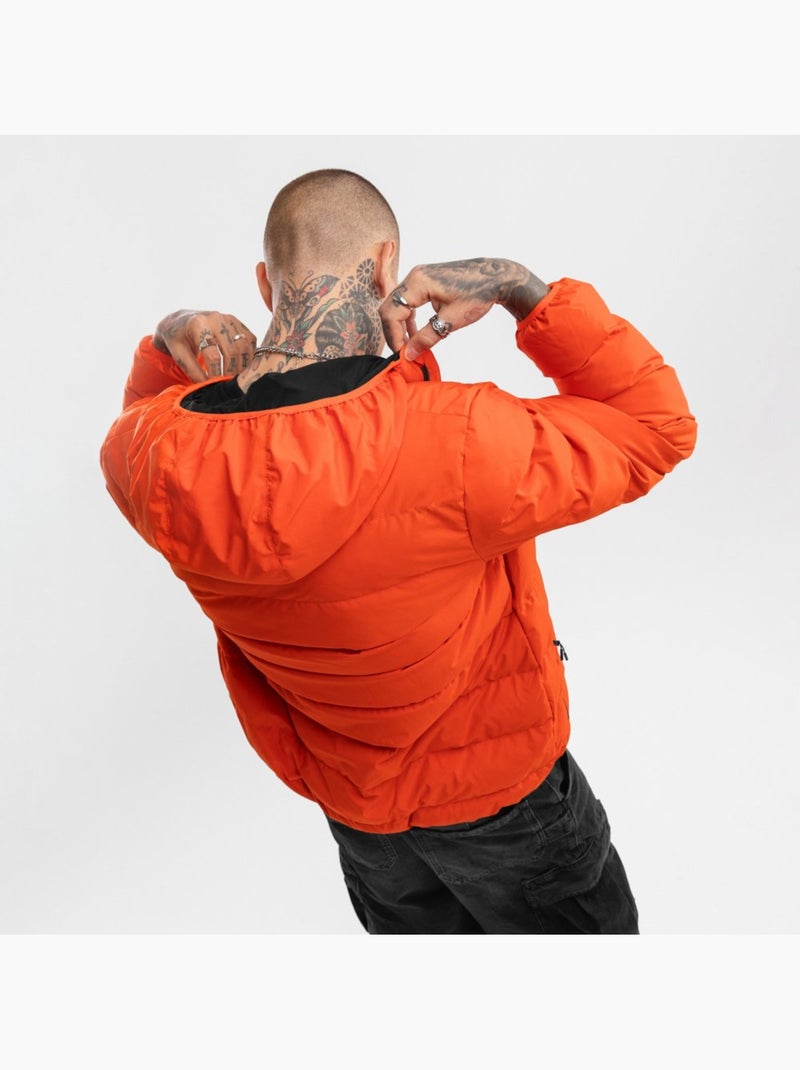 Waterbestendig puffer jack heren Oranje - Kiabi