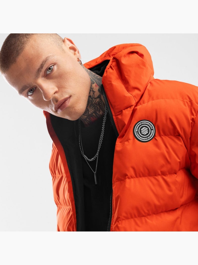 Waterbestendig puffer jack heren Oranje - Kiabi