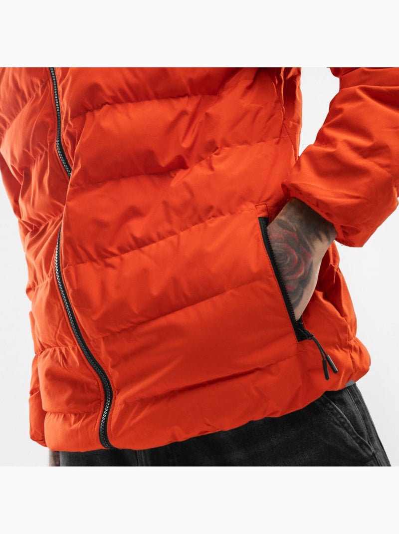 Waterbestendig puffer jack heren Oranje - Kiabi