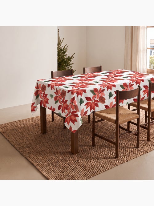 Waterdicht kersttafelkleed met kerststerprint - gamusi. - Kiabi Waterdicht kersttafelkleed met kerststerprint - gamusi. - Kiabi