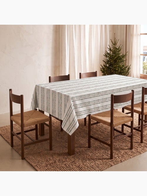 Waterdicht kersttafelkleed met print van hulstslingers - gamusi. - Kiabi Waterdicht kersttafelkleed met print van hulstslingers - gamusi. - Kiabi