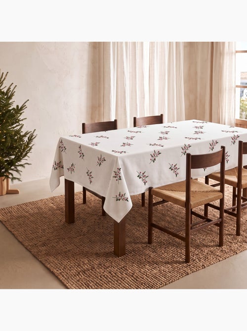 Waterdicht kersttafelkleed met print van hulsttakken - gamusi. - Kiabi Waterdicht kersttafelkleed met print van hulsttakken - gamusi. - Kiabi