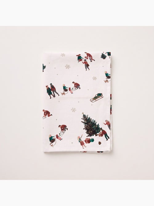 Waterdicht kersttafelkleed met print van winterse taferelen - gamusi. - Kiabi Waterdicht kersttafelkleed met print van winterse taferelen - gamusi. - Kiabi