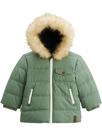 Waterdichte anouk kinderdonsjas met sherpa-voering en capuchon