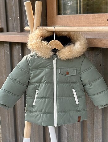 Waterdichte anouk kinderdonsjas met sherpa-voering en capuchon