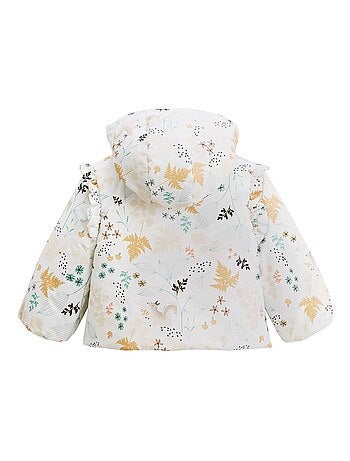 Waterdichte bloom babydonsjas met sherpa voering en capuchon.