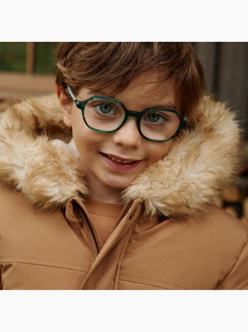 Waterdichte kinderparka met sherpa-voering en capuchon matis - Kiabi