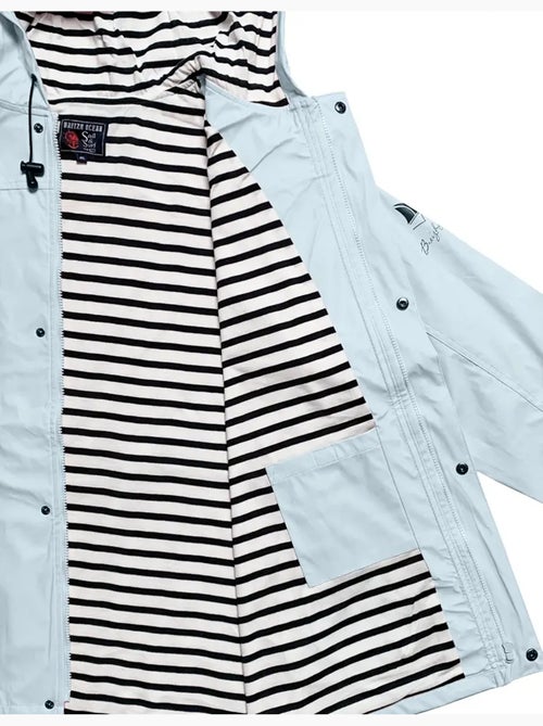 Waterdichte regenjas 'Breizh Océan', regenjas voor heren of dames, unisex model. - Kiabi Waterdichte regenjas 'Breizh Océan', regenjas voor heren of dames, unisex model. - Kiabi