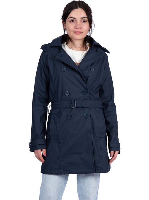 Waterdichte regenjas 'Breizh Océan' voor dames, trenchcoatmodel, met afneembare capuchon. - Kiabi Waterdichte regenjas 'Breizh Océan' voor dames, trenchcoatmodel, met afneembare capuchon. - Kiabi