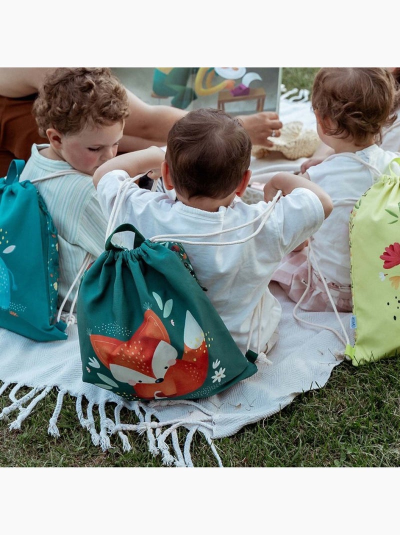 Waterdichte trekkoordzak voor kinderen | sassi junior Bosgroen - Kiabi