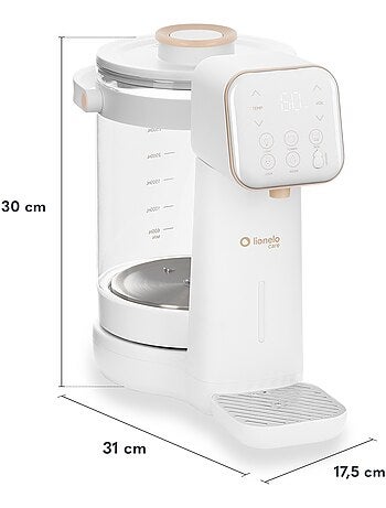Waterverwarmer LIONELO Babypresto 2.0 - Dispenser - 3L - UV-lamp - Doseergeheugen