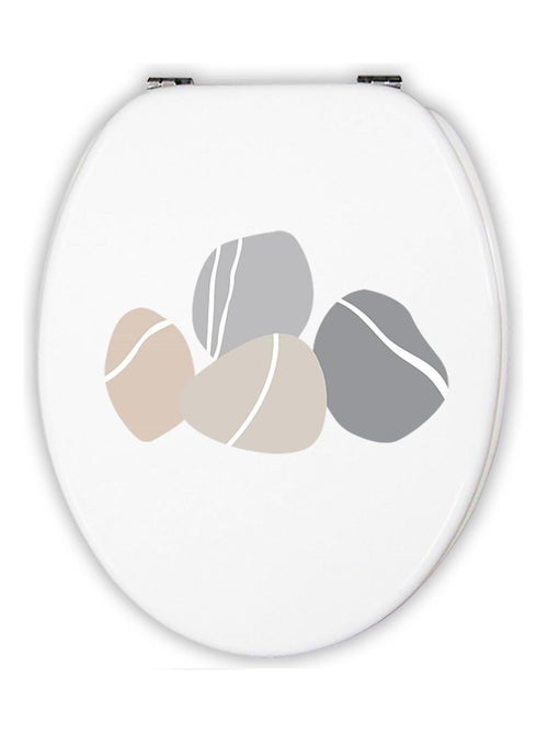 Wc-bril Galet ZEN van geperst MDF 44 x 37 x 4 cm – Guy Levasseur - Kiabi