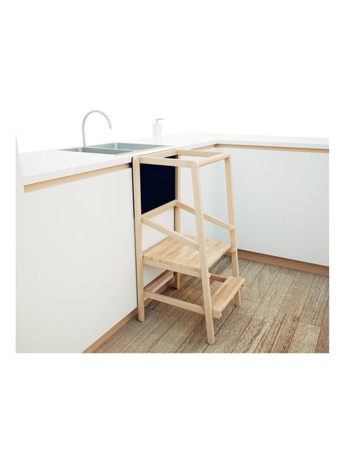 Webaby - alto 2 houten observatie-/leertoren met leisteen - Kiabi Webaby - alto 2 houten observatie-/leertoren met leisteen - Kiabi