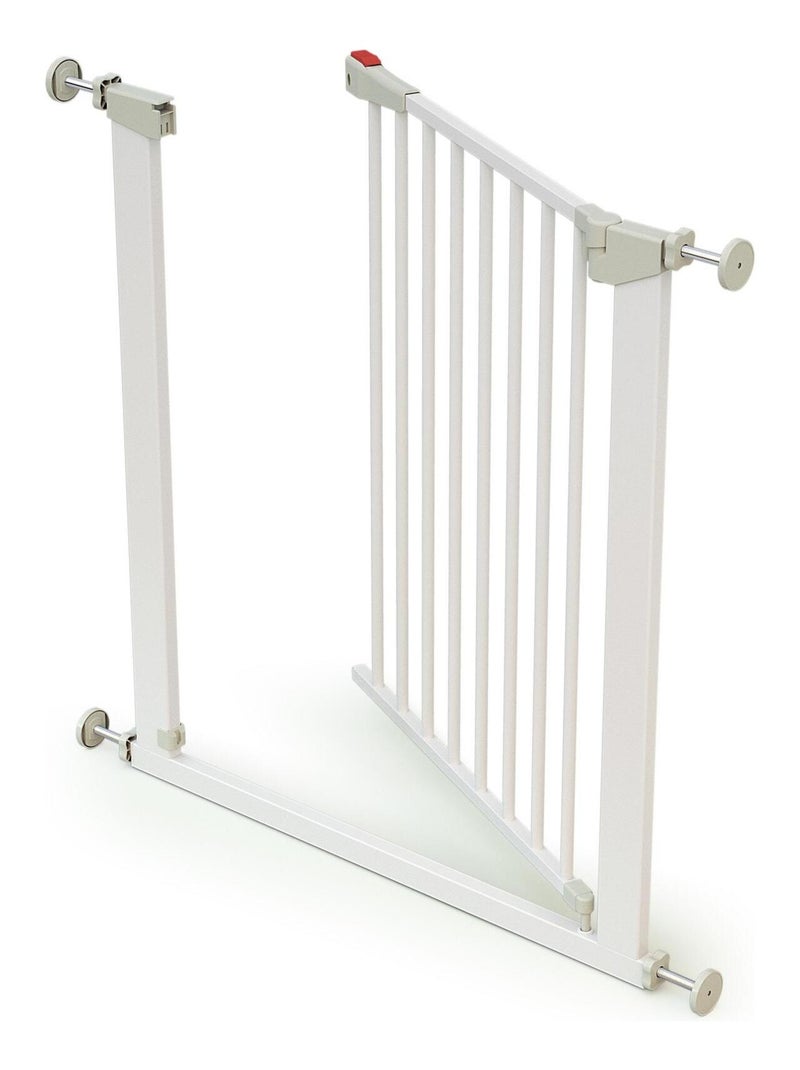 Webaby - barrière de sécurité bébé en acier blanc mobi Blanc - Kiabi