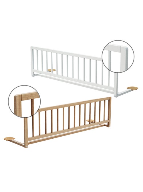Webaby - bedhekken voor kinderen sido in hout wit 117 cm - Kiabi