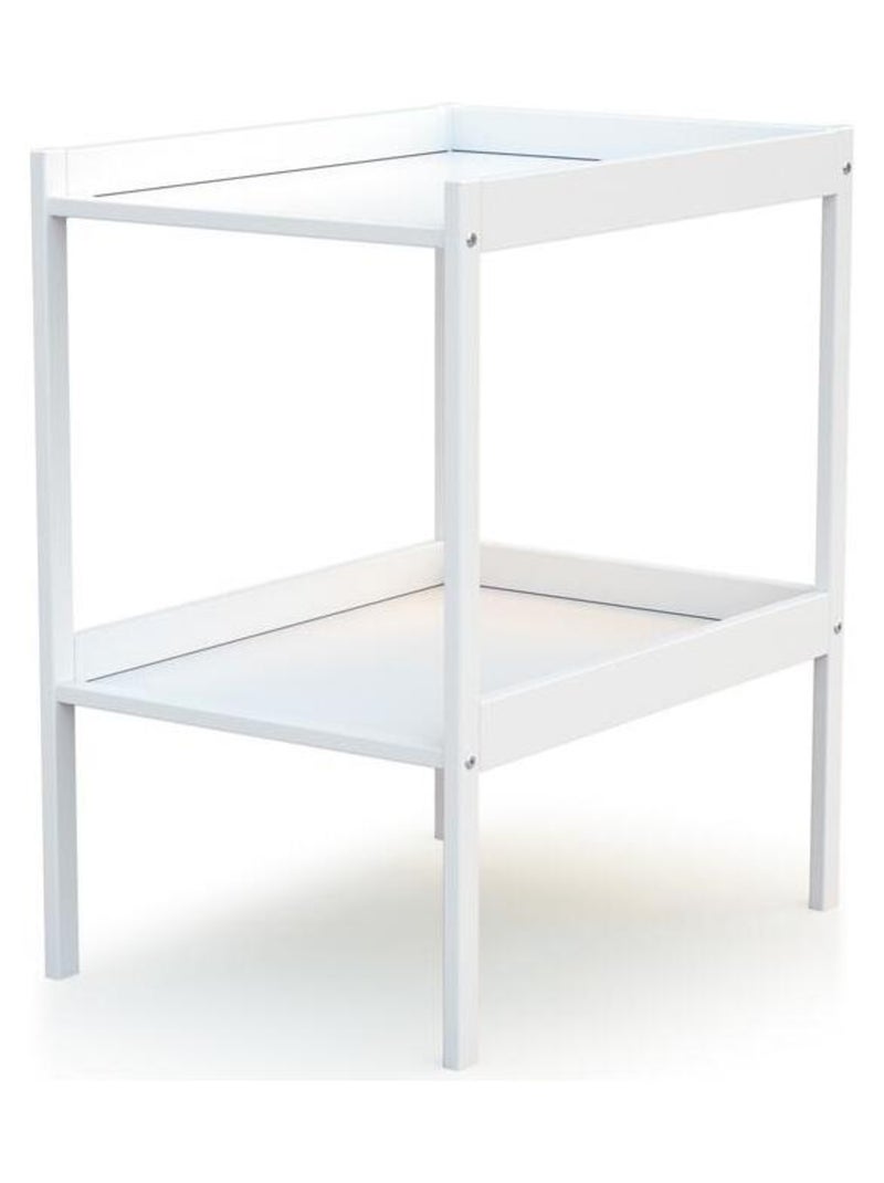 Webaby - chambre bébé lit 60x120 et table à langer en bois milo Blanc - Kiabi