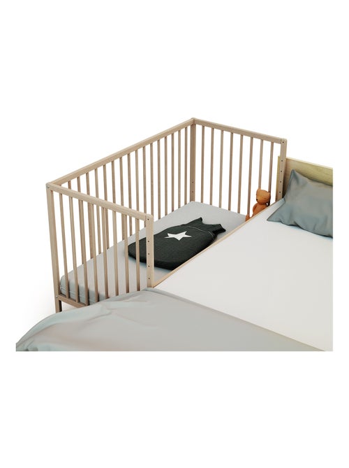 Webaby - co-sleeping babybedje in ruw beukenhout 60 x 120 cm lio - Kiabi