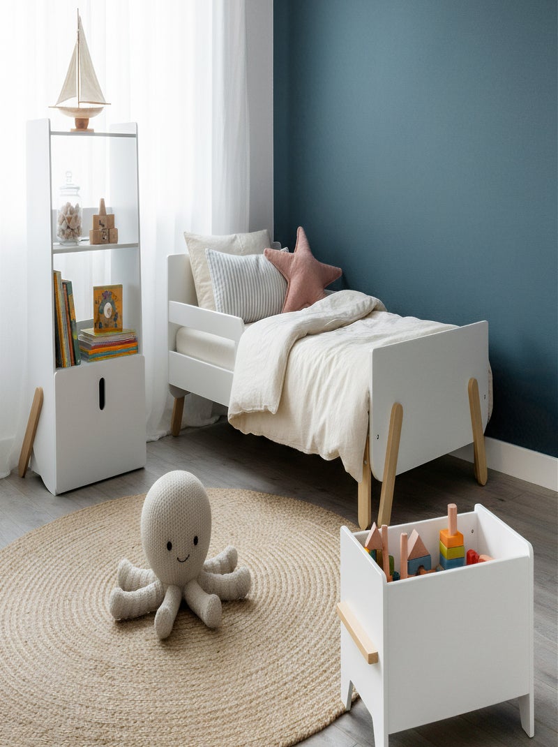 Webaby - coffre à jouet en bois pirate Blanc - Kiabi