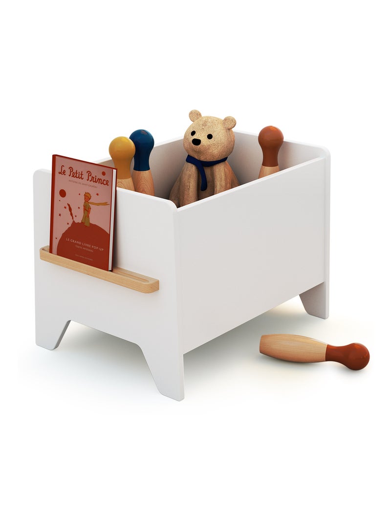 Webaby - coffre à jouet en bois pirate Blanc - Kiabi