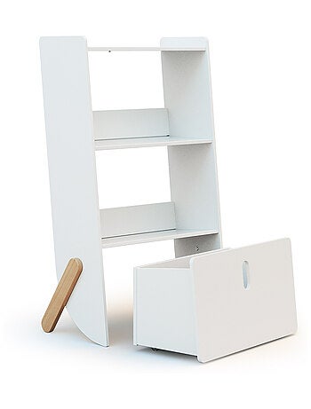 Webaby - étagère enfant pirate en bois - blanc