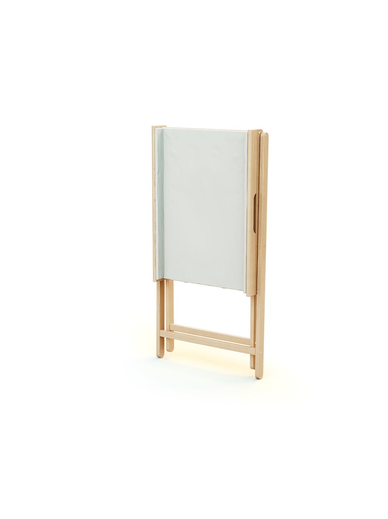 Webaby - inklapbare luiertafel pala in hout beuken gelakt Lichtbeige - Kiabi