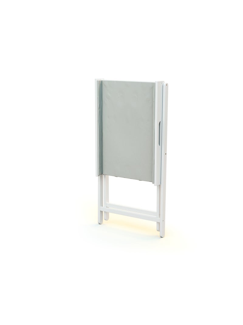 Webaby - inklapbare luiertafel pala in hout wit Wit - Kiabi