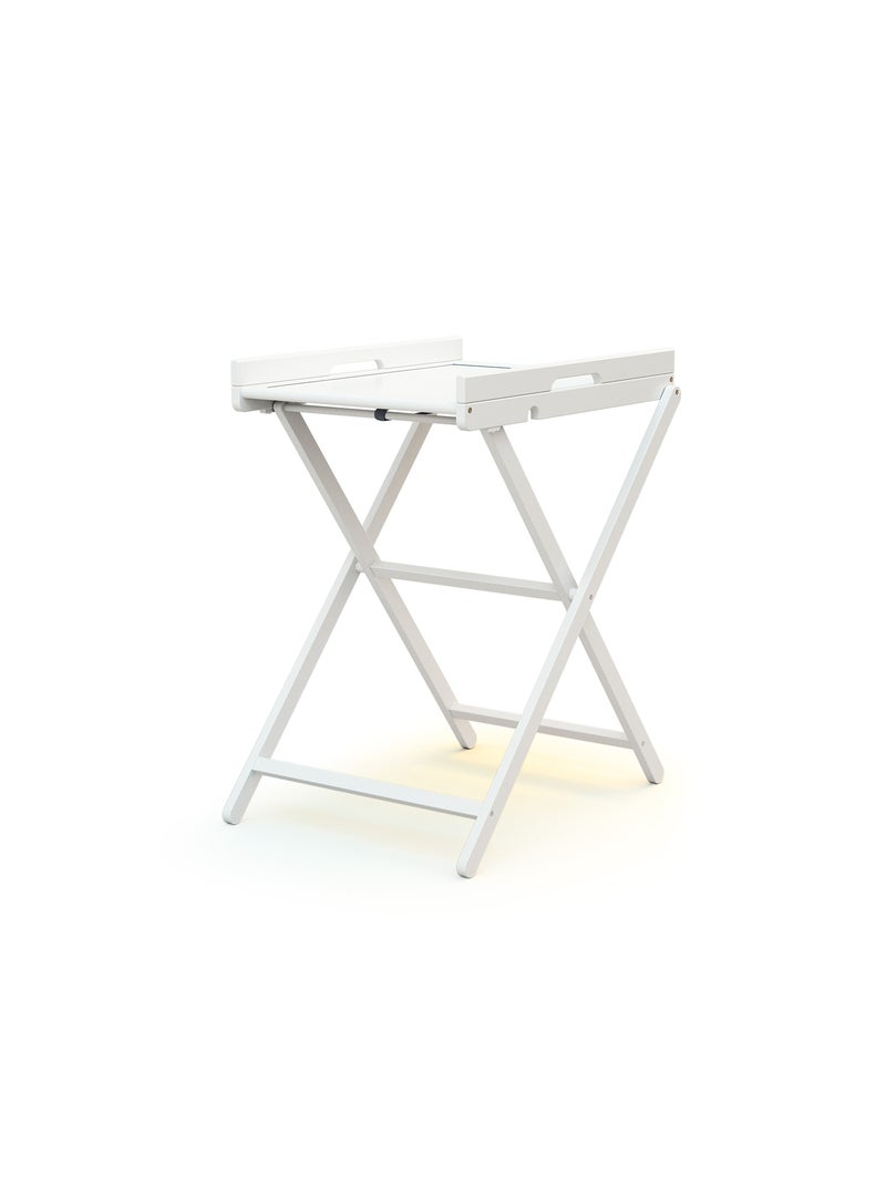Webaby - inklapbare luiertafel pala in hout wit Wit - Kiabi