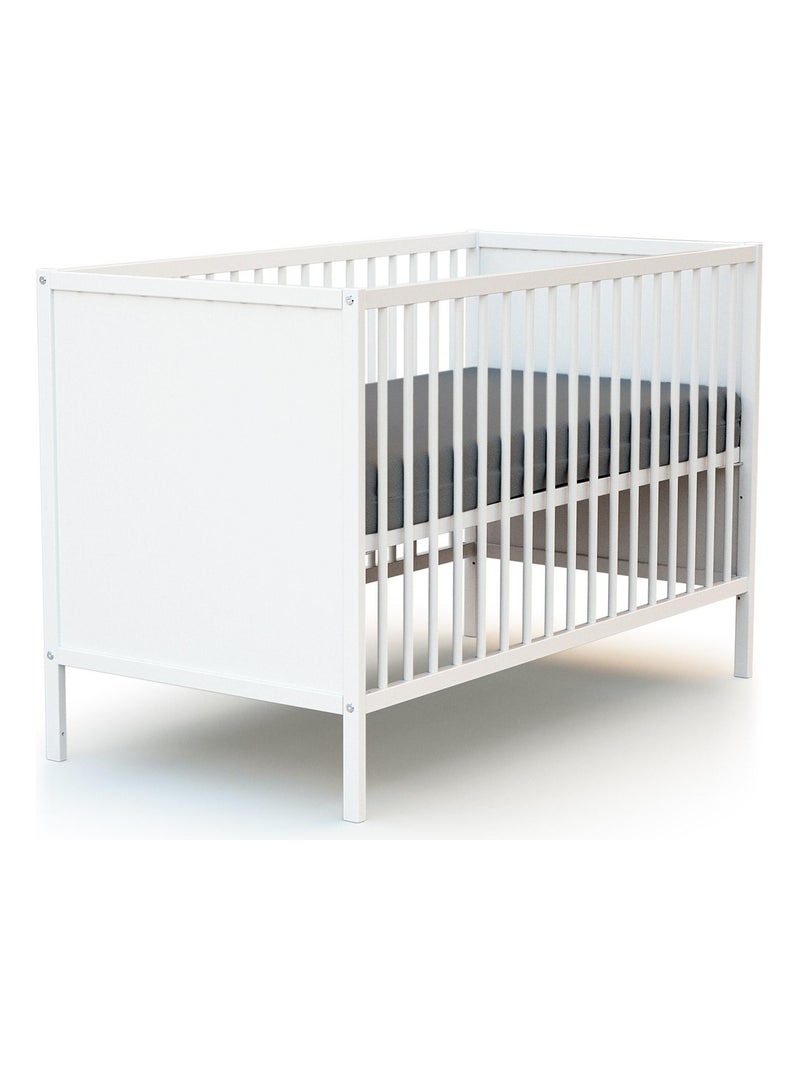 Webaby - kinderbed in hout wit 60 x 120 cm alba Wit - Kiabi