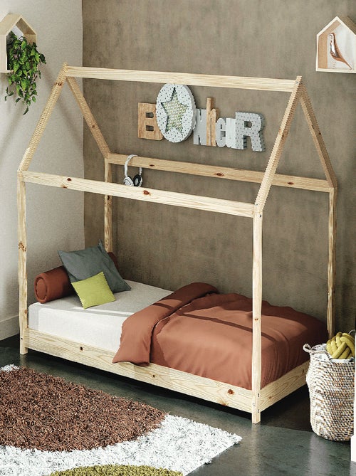 Webaby - kinderhutbed 90 x 190 in hout cabana - Kiabi Webaby - kinderhutbed 90 x 190 in hout cabana - Kiabi