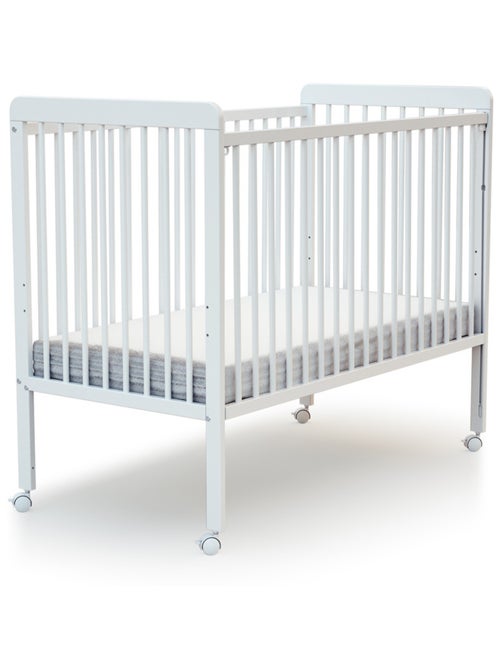 Webaby - lit bébé coulissant en bois avec matelas en bois livo 60 x 120 cm - Kiabi Webaby - lit bébé coulissant en bois avec matelas en bois livo 60 x 120 cm - Kiabi