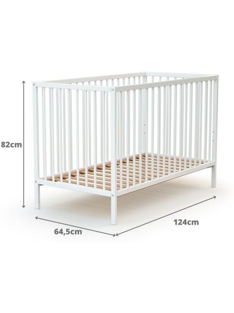 Webaby - lit bébé en bois 60x120 one blanc - taille unique Blanc - Kiabi