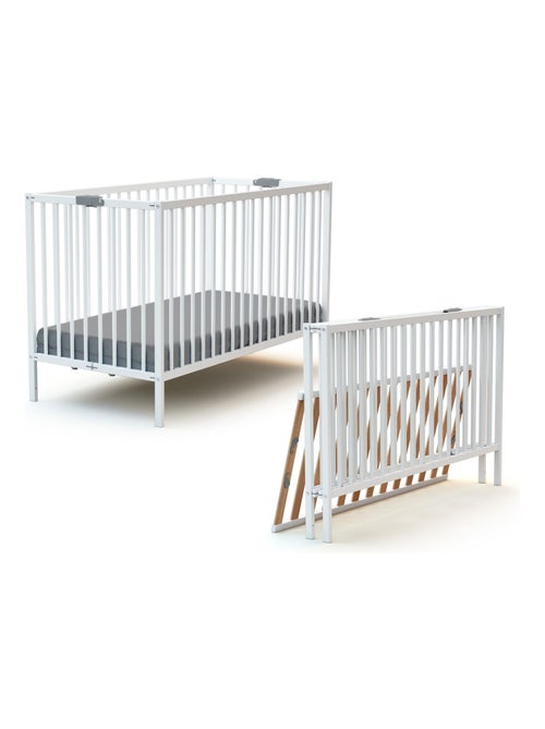 Webaby - lit bébé pliant en bois 60 x 120 cm flex - Kiabi Webaby - lit bébé pliant en bois 60 x 120 cm flex - Kiabi