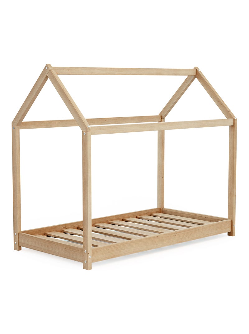 Webaby - lit cabane enfant en bois Marron - Kiabi