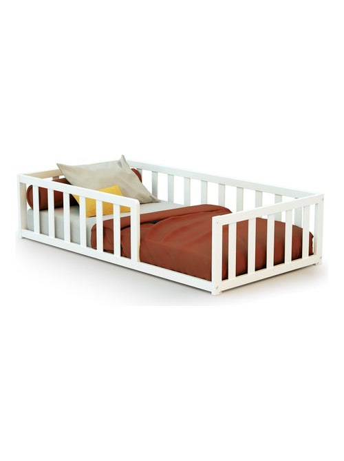 Webaby - lit enfant au sol en bois 70 x 140 cm kaïa - Kiabi Webaby - lit enfant au sol en bois 70 x 140 cm kaïa - Kiabi
