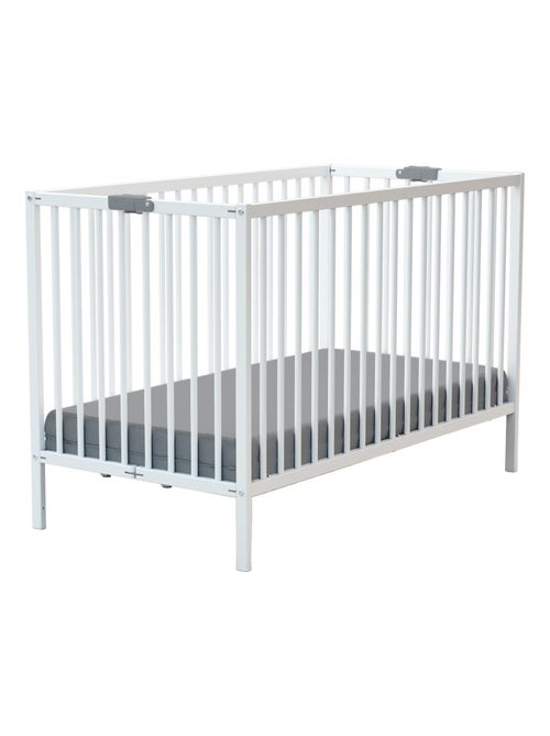 Webaby - opvouwbaar kinderbed in hout wit 60 x 120 cm flex - Kiabi