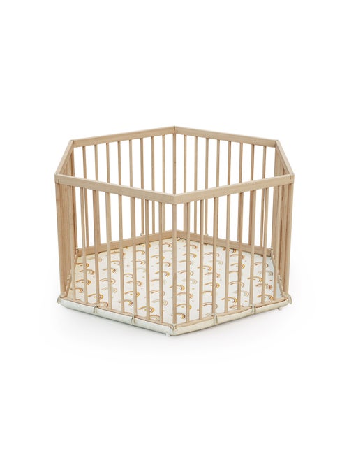 Webaby - parc bébé hexagonal en bois alveo - 125 x 109 x 65 cm - Kiabi Webaby - parc bébé hexagonal en bois alveo - 125 x 109 x 65 cm - Kiabi