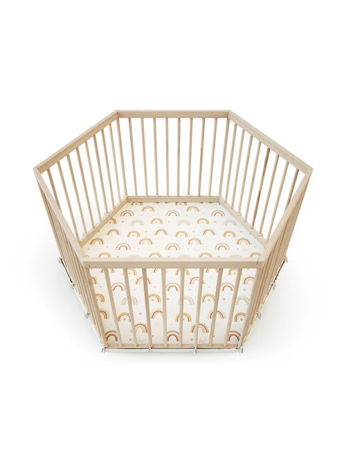 Webaby - parc bébé hexagonal en bois alveo - 125 x 109 x 65 cm - Kiabi Webaby - parc bébé hexagonal en bois alveo - 125 x 109 x 65 cm - Kiabi