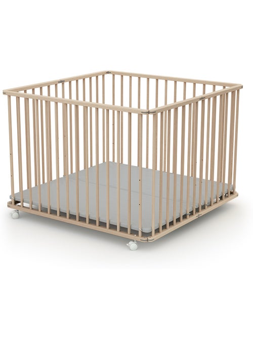 Webaby - parc bébé pliant en bois 100 x 100 cm cali 100x100cm - Kiabi
