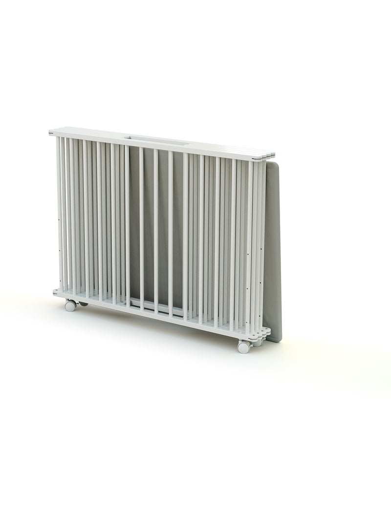 Webaby - parc bébé pliant en bois avec roulettes 70 x 100 cm cali 70x100cm Blanc - Kiabi